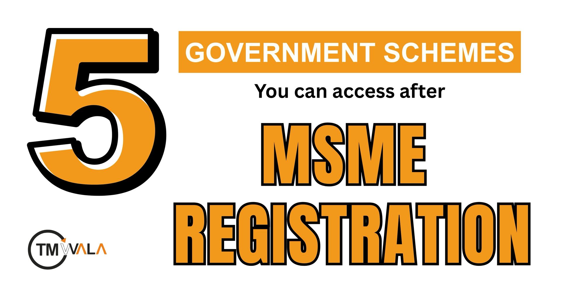 TOP 5 GOVERNMENT SCHEMES YOU CAN ACCESS AFTER MSME REGISTRATION