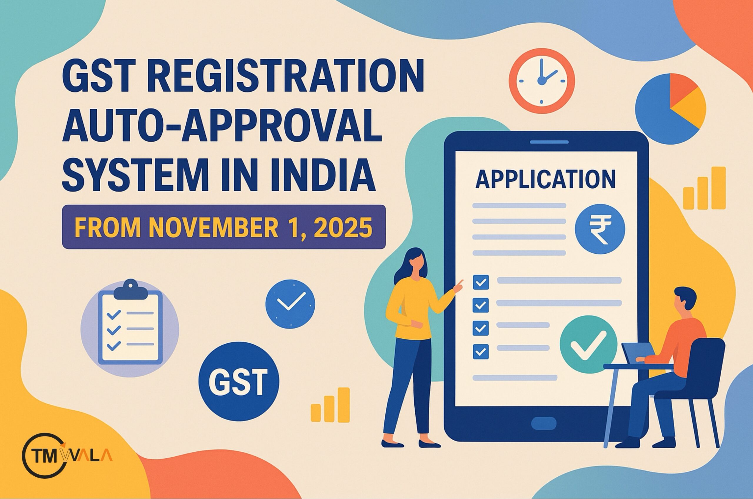 GST registration auto-approval system in India effective from November 1, 2025.