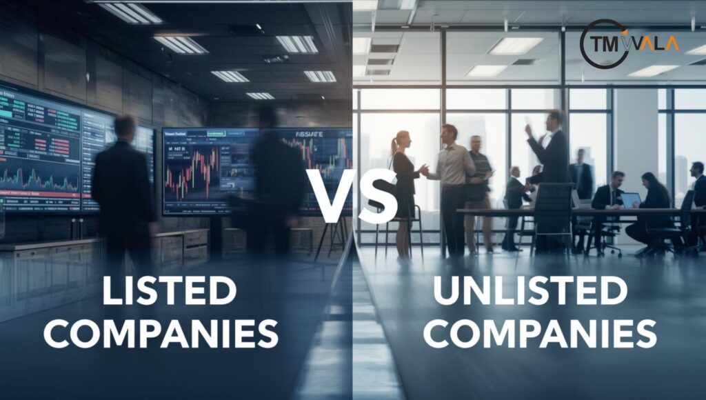 DIFFERENCE BETWEEN LISTED AND UNLISTED COMPANIES