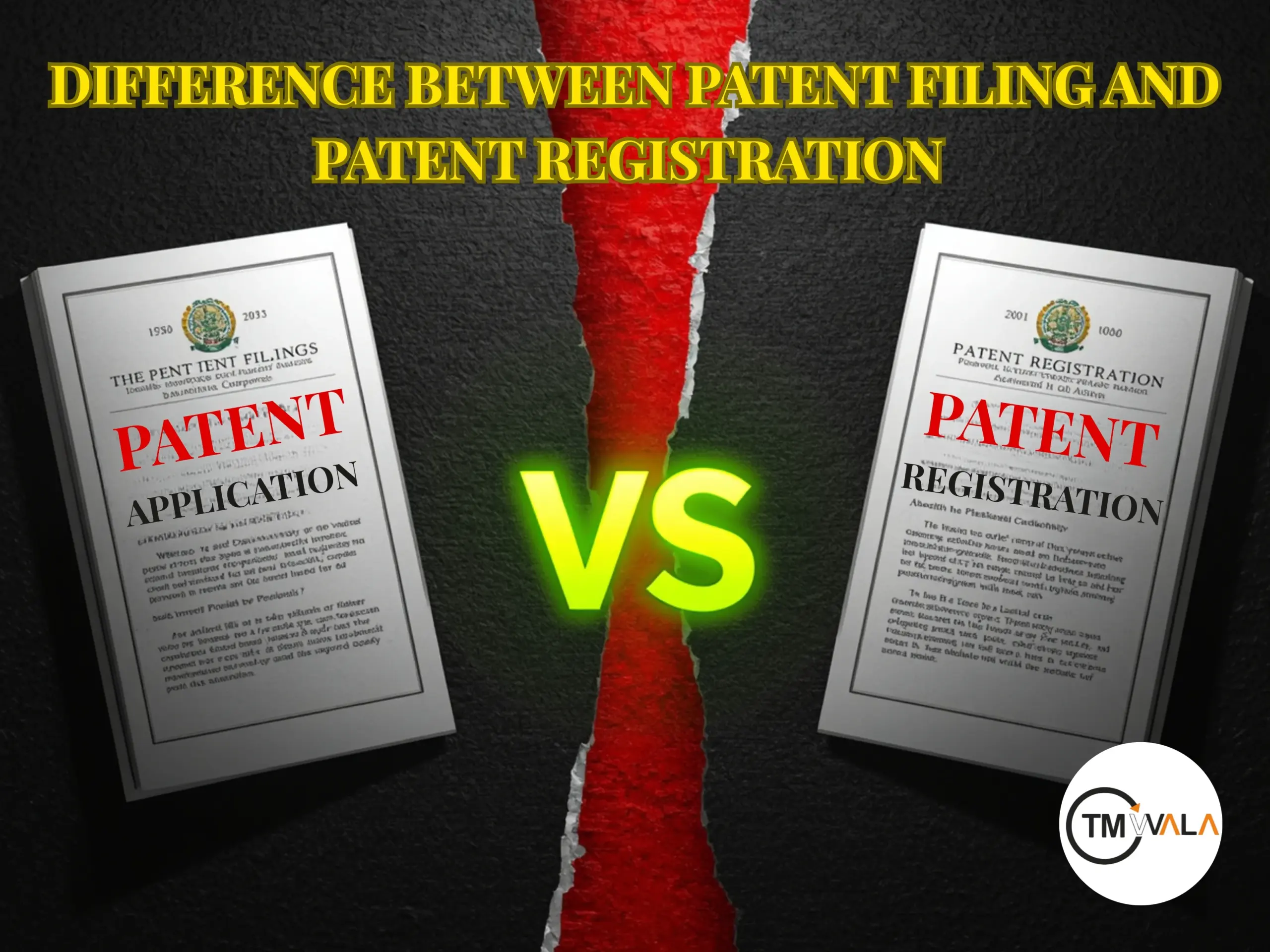 Difference Between Patent Filing And Patent Registration Explained