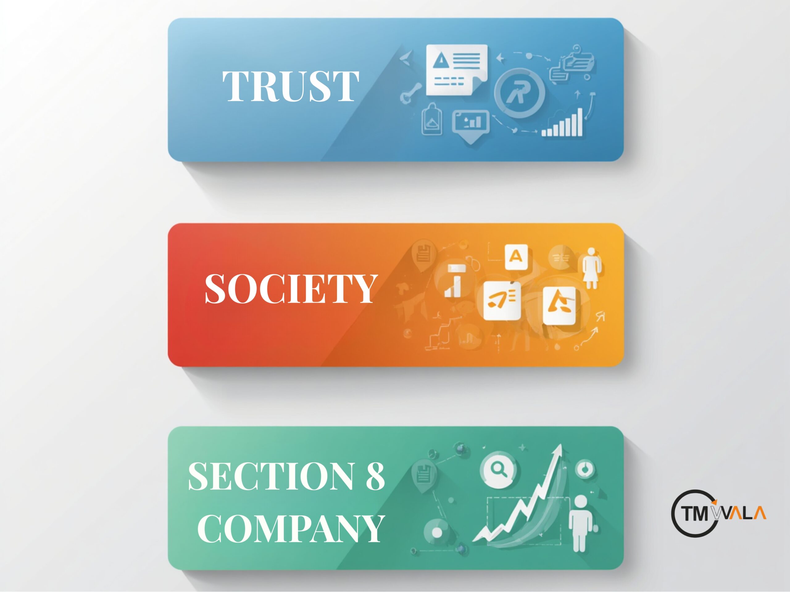 omparing Trust, Society, and Section 8 Company structures for NGO registration in India