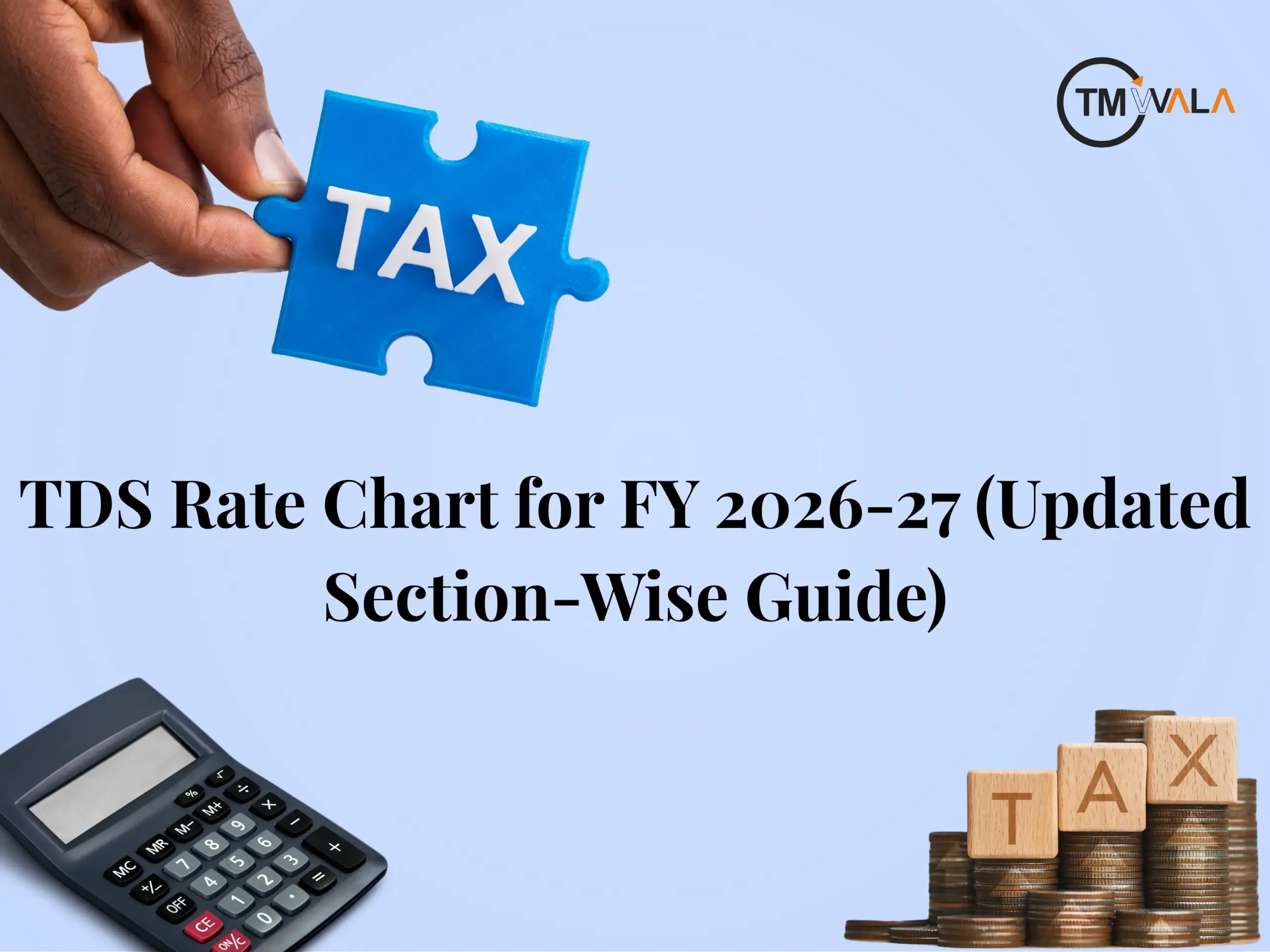 TDS Rate Chart For FY 2026–27
