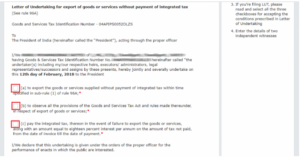 LUT Certificate Under GST: Registration, Filing Process, Validity & Form GST RFD-11 5 LUT Certificate Under GST – Step 4 of the LUT filing process on the GST portal